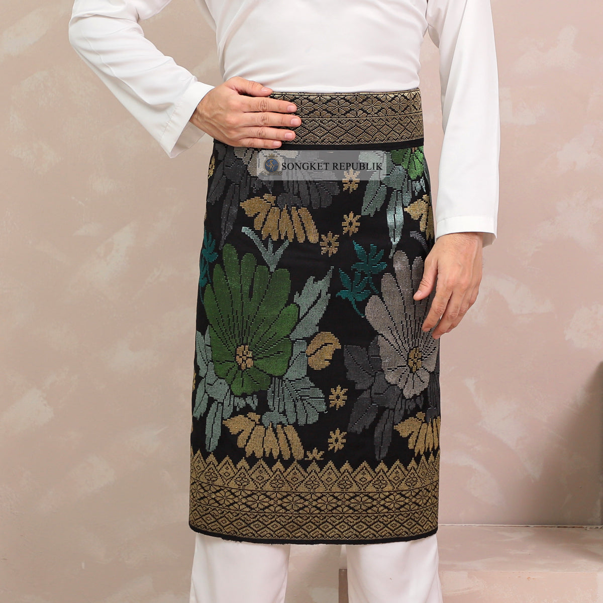 SAMPIN TENUN TANGAN HD PREMIUM - Black Gold-0017