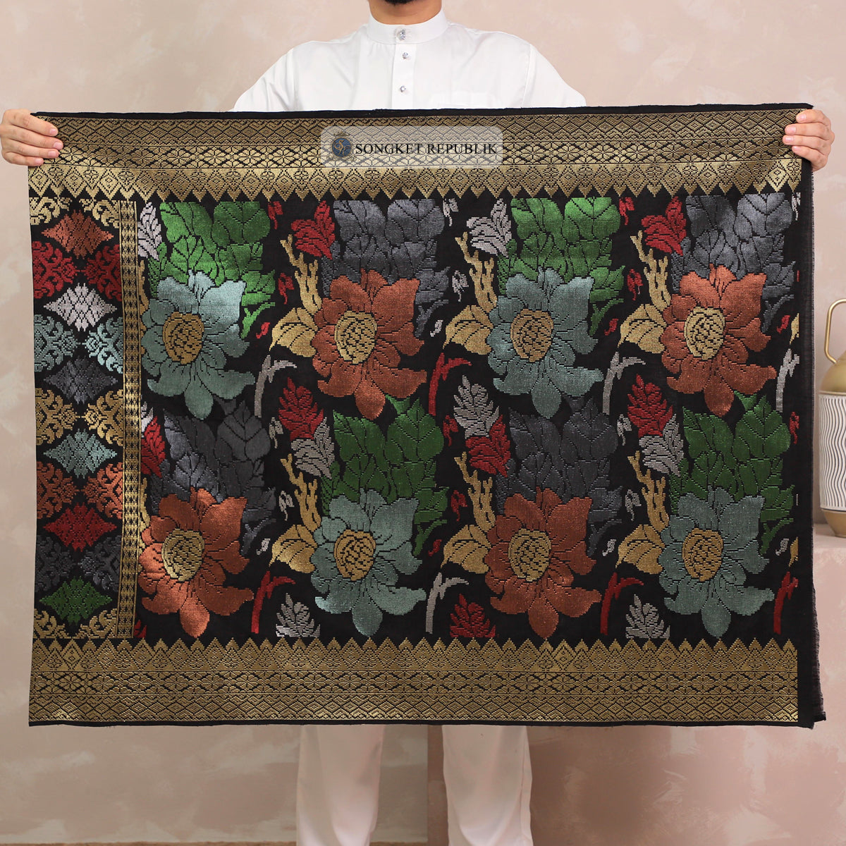SAMPIN TENUN TANGAN HD PREMIUM - Black Gold-0019
