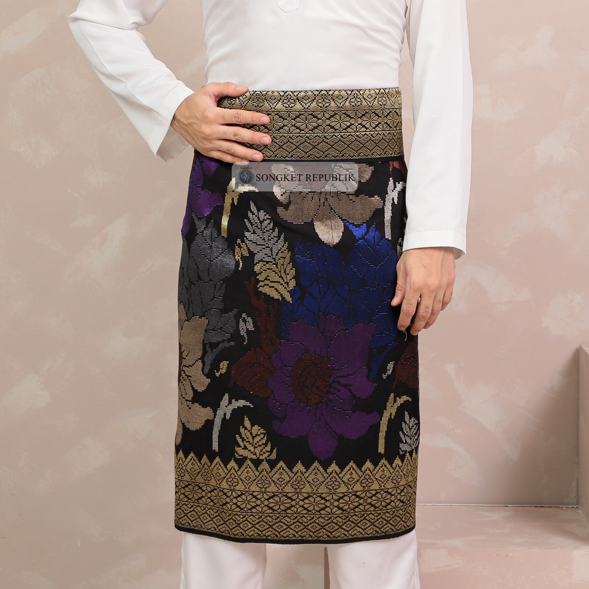 SAMPIN TENUN TANGAN HD PREMIUM - Black Gold-0031