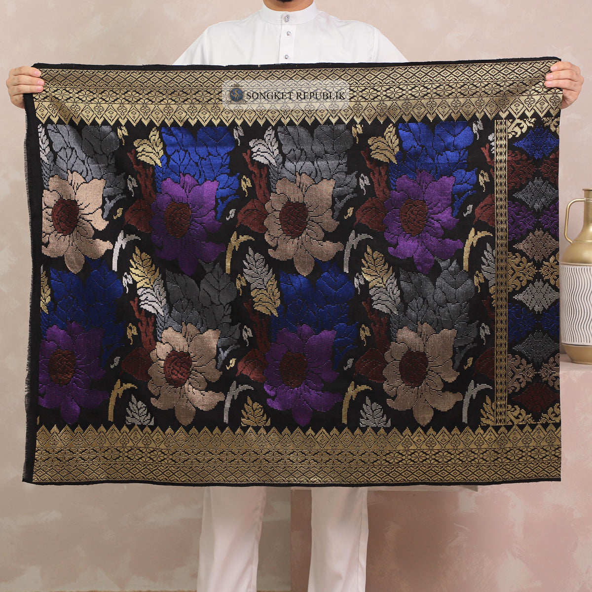SAMPIN TENUN TANGAN HD PREMIUM - Black Gold-0031