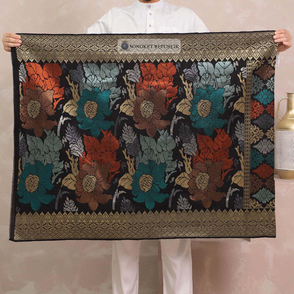SAMPIN TENUN TANGAN HD PREMIUM - Black Gold-0035