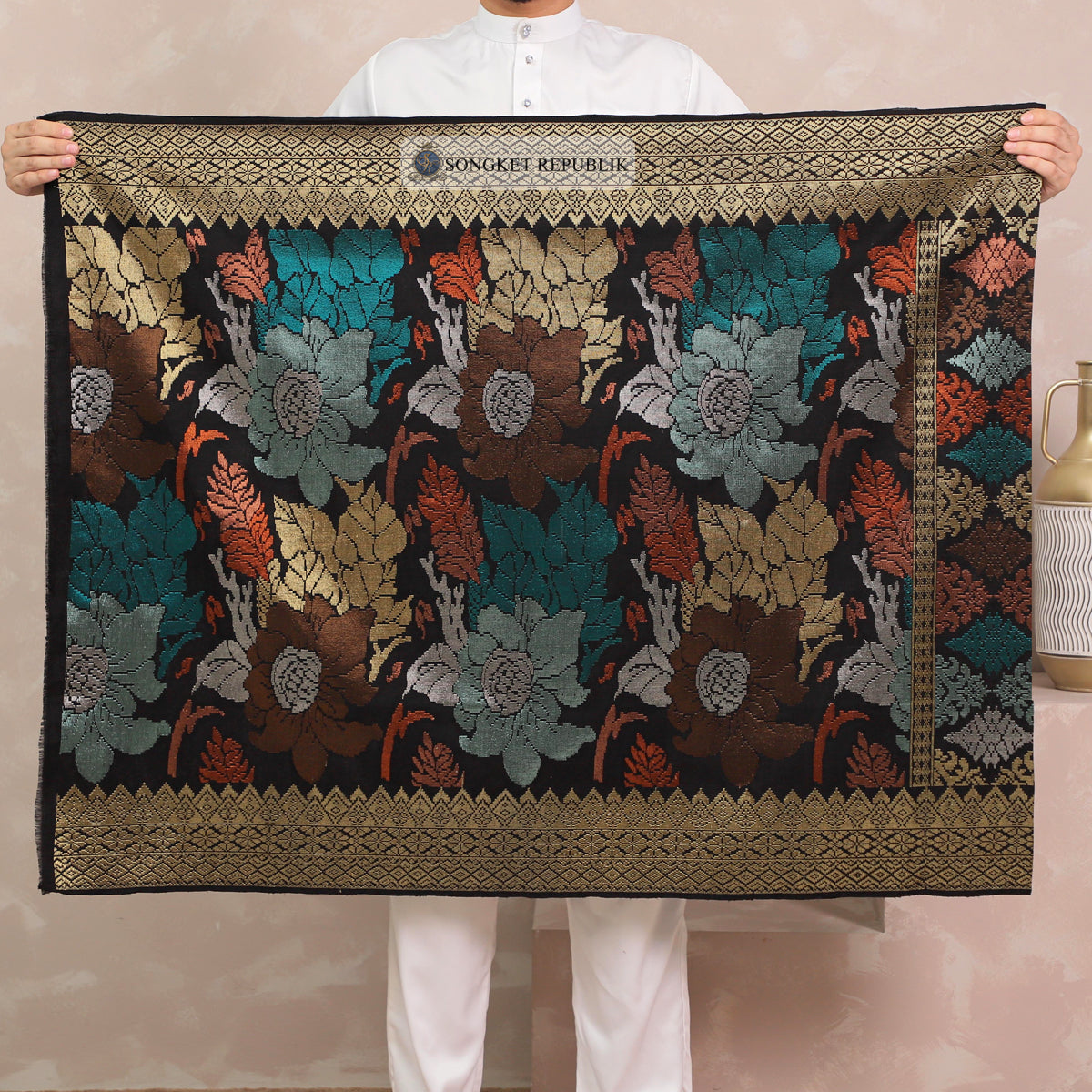 SAMPIN TENUN TANGAN HD PREMIUM - Black Gold-0037