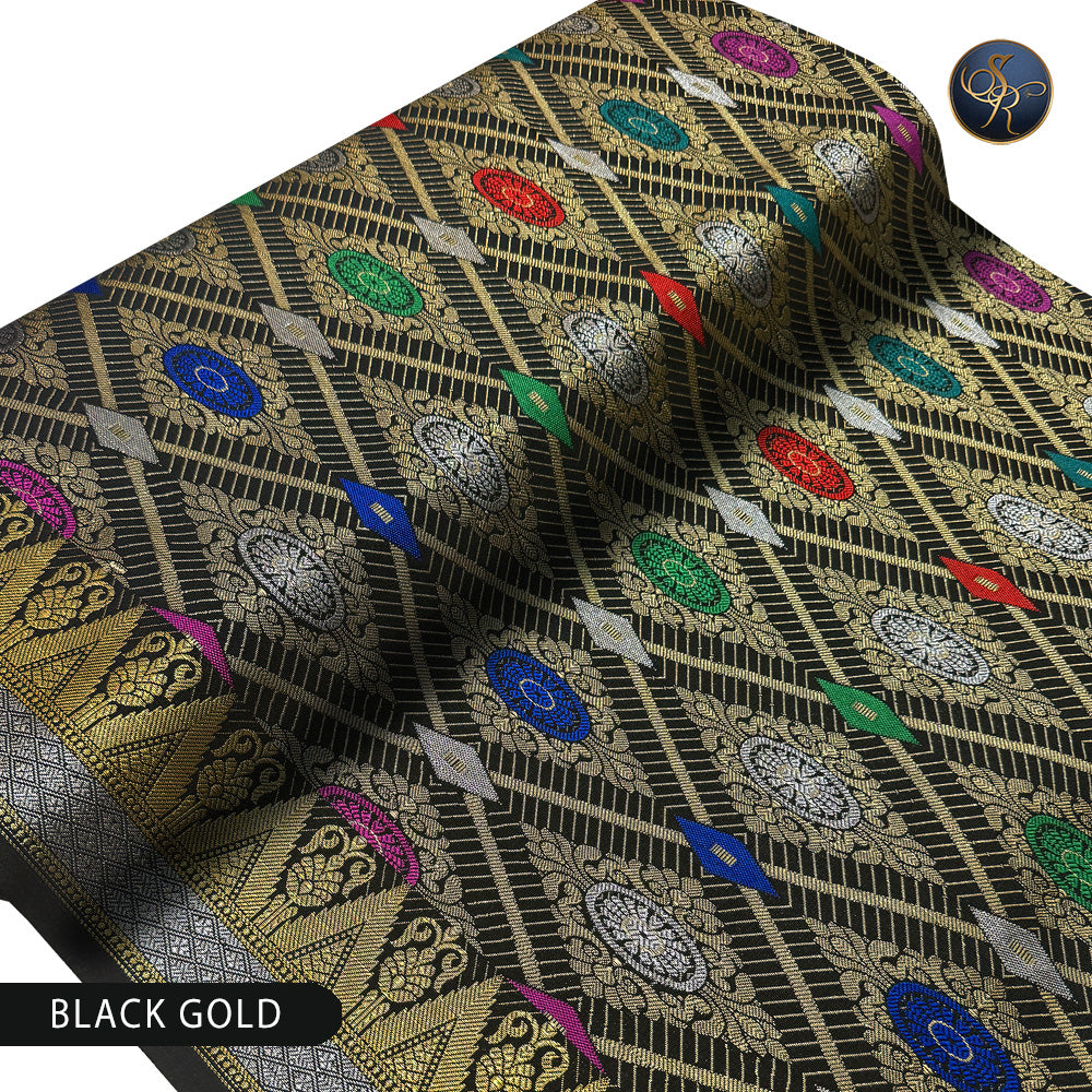 Brocade Black Gold-1036