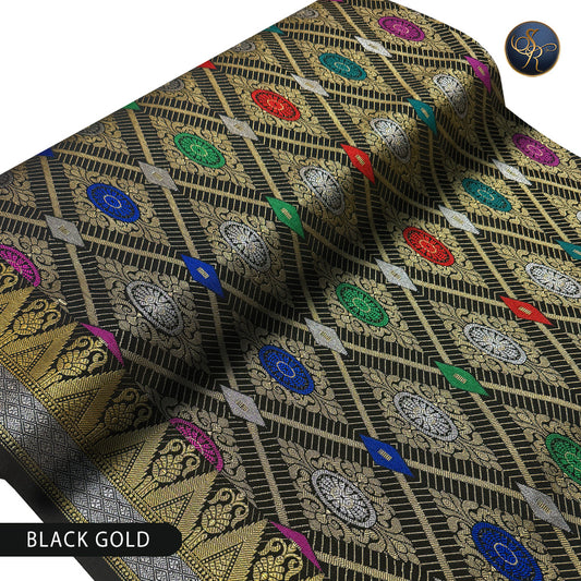 Brocade Black Gold-1036