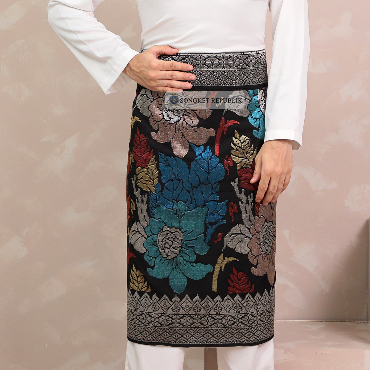 SAMPIN TENUN TANGAN HD PREMIUM - Black Silver-0021