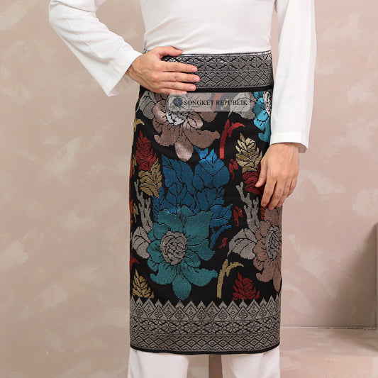 SAMPIN TENUN TANGAN HD PREMIUM - Black Silver-0021