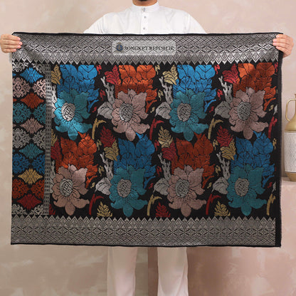 SAMPIN TENUN TANGAN HD PREMIUM - Black Silver-0021