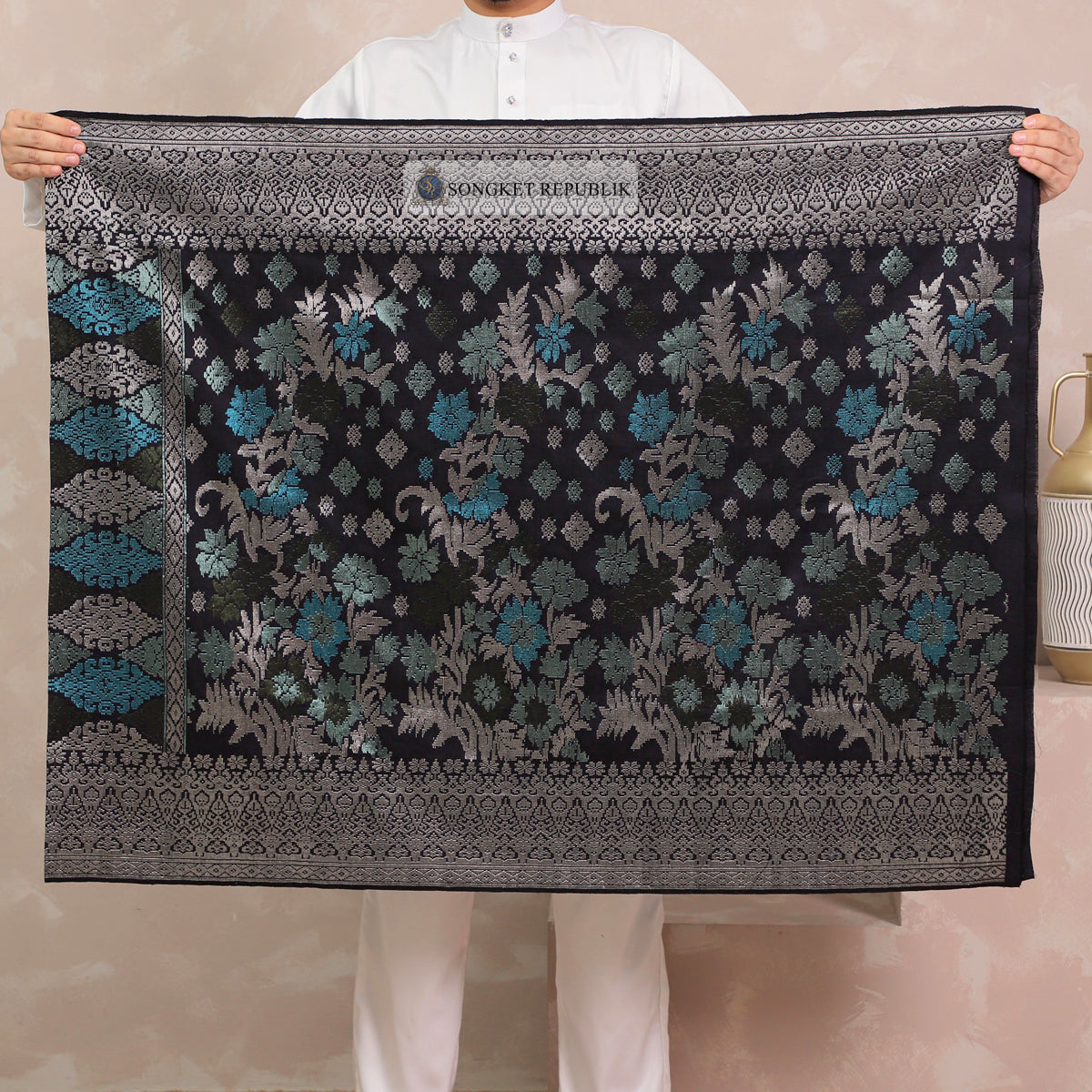 SAMPIN TENUN TANGAN HD PREMIUM - Black Silver-0023