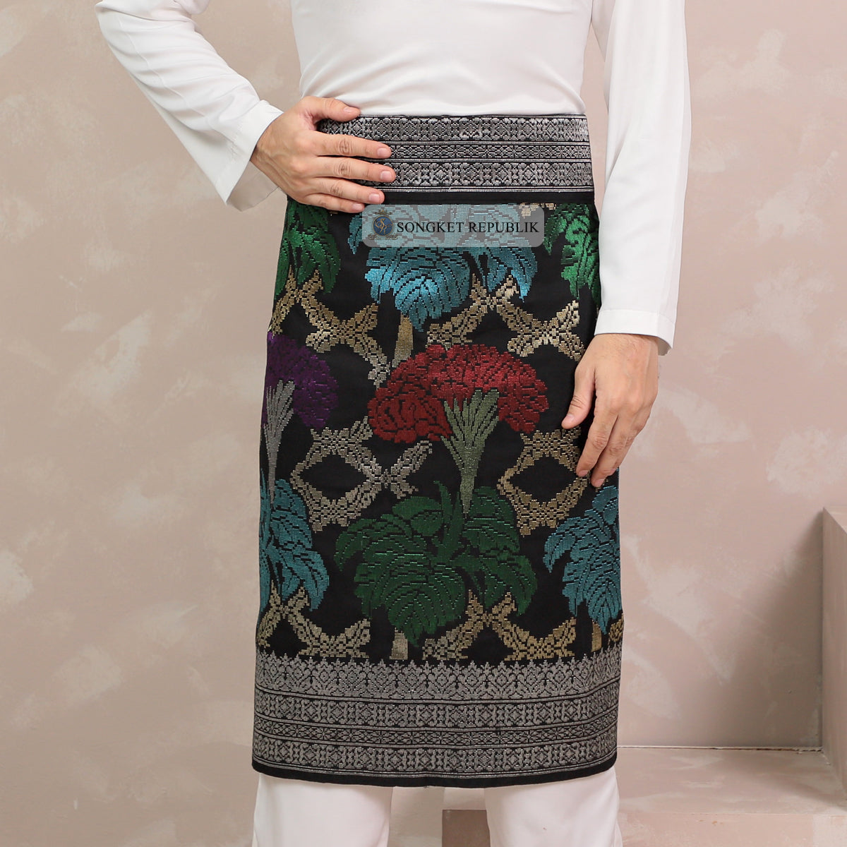 SAMPIN TENUN TANGAN HD PREMIUM - Black Silver-0028