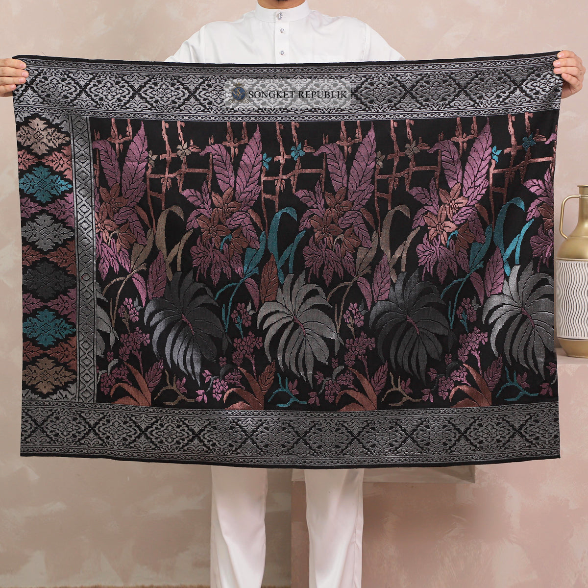 SAMPIN TENUN TANGAN HD PREMIUM - Black Silver-0029