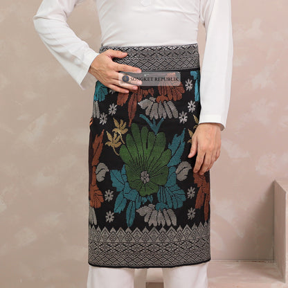 SAMPIN TENUN TANGAN HD PREMIUM - Black Silver-0034