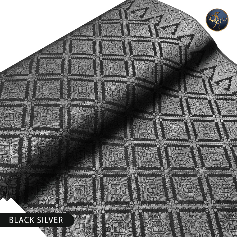 Brocade Black Silver-1037