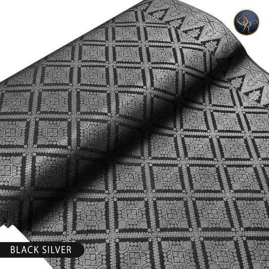 Brocade Black Silver-1037