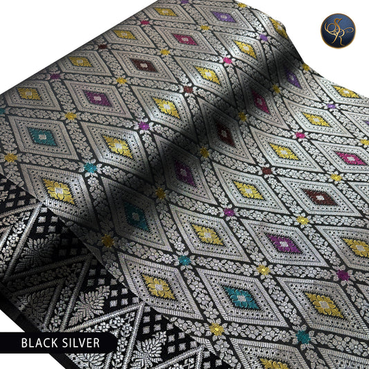 Brocade Black Silver-1053
