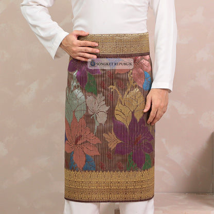 SAMPIN TENUN TANGAN HD PREMIUM - Burgundy-1037