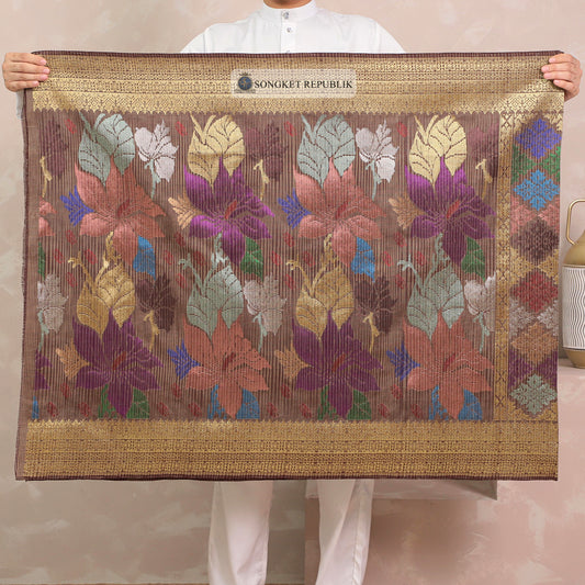 SAMPIN TENUN TANGAN HD PREMIUM - Burgundy-1037