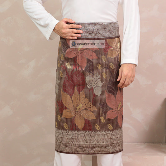 SAMPIN TENUN TANGAN HD PREMIUM - Burgundy-1038