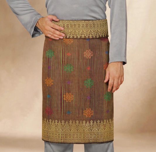 Sampin Johor Jalur Brown Gold-6035