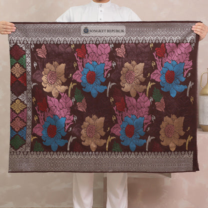 SAMPIN TENUN TANGAN HD PREMIUM - Burgundy-1004