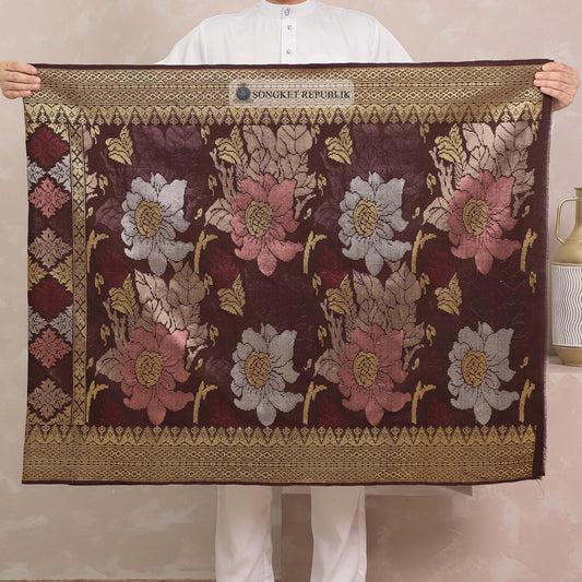 SAMPIN TENUN TANGAN HD PREMIUM - Burgundy-1005