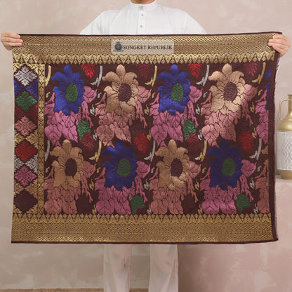 SAMPIN TENUN TANGAN HD PREMIUM - Burgundy-1006