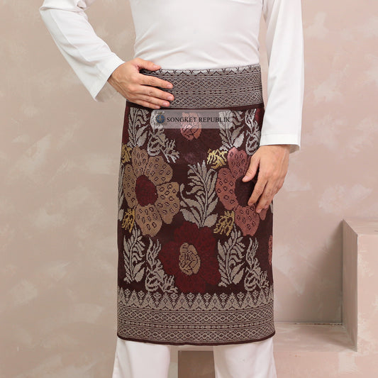 SAMPIN TENUN TANGAN HD PREMIUM - Burgundy-1024