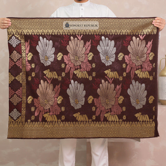 SAMPIN TENUN TANGAN HD PREMIUM - Burgundy 1027