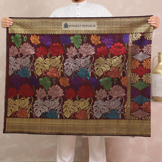 SAMPIN TENUN TANGAN HD PREMIUM - Burgundy 1029