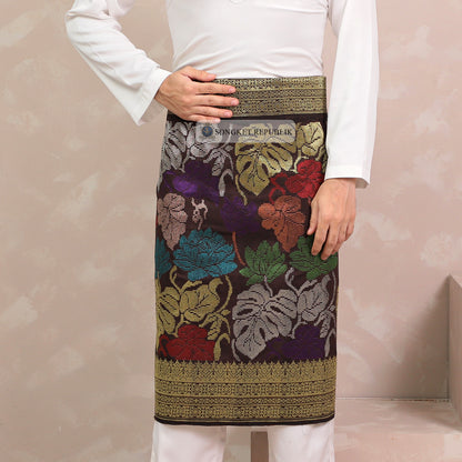 SAMPIN TENUN TANGAN HD PREMIUM - Burgundy 1034