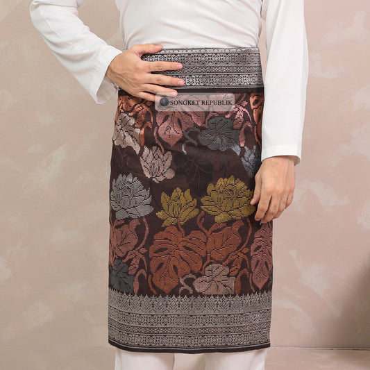 SAMPIN TENUN TANGAN HD PREMIUM - Burgundy 1044