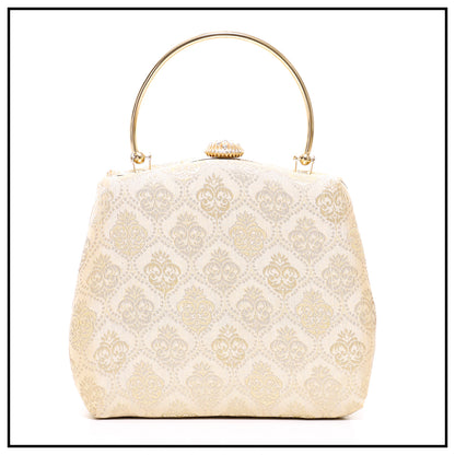 CLUTCH SONGKET HAND BAG - CREAM