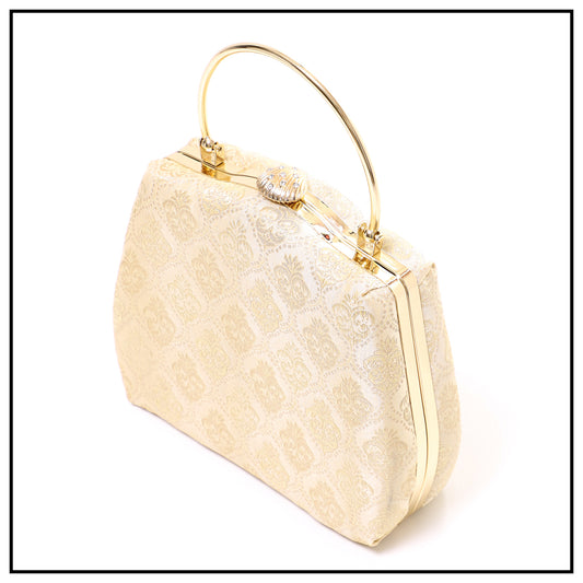 CLUTCH SONGKET HAND BAG - CREAM