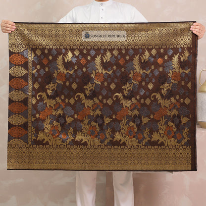 SAMPIN TENUN TANGAN HD PREMIUM - Burgundy 1042