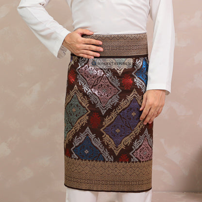 SAMPIN TENUN TANGAN HD PREMIUM - Burgundy 1045