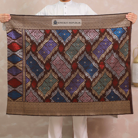 SAMPIN TENUN TANGAN HD PREMIUM - Burgundy 1045