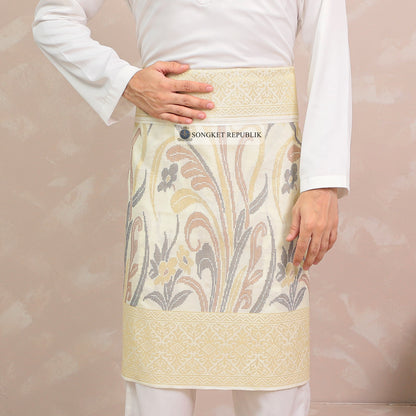 SAMPIN TENUN TANGAN HD PREMIUM - Cream-5002