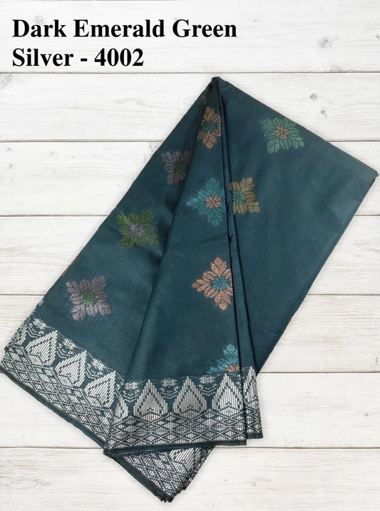 Songket Bunga Tona Diamond Dark Emerald Gn-4002
