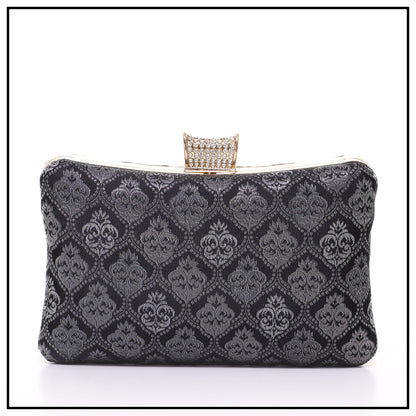 CLUTCH SONGKET HAND BAG - DARK GREY