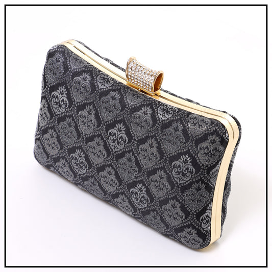 CLUTCH SONGKET HAND BAG - DARK GREY