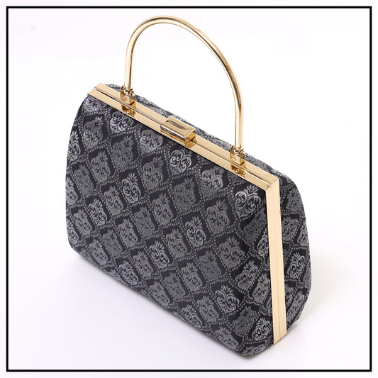 CLUTCH SONGKET HAND BAG - DARK GREY