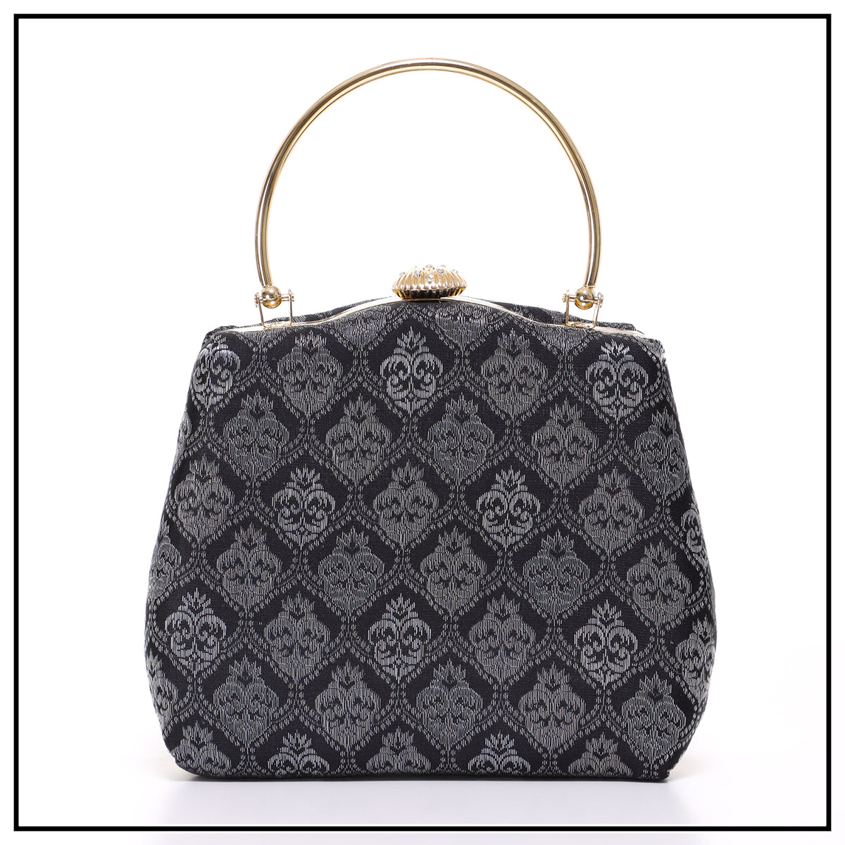 CLUTCH SONGKET HAND BAG - DARK GREY