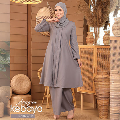 ANGGUN KEBAYA DARK GREY-1002