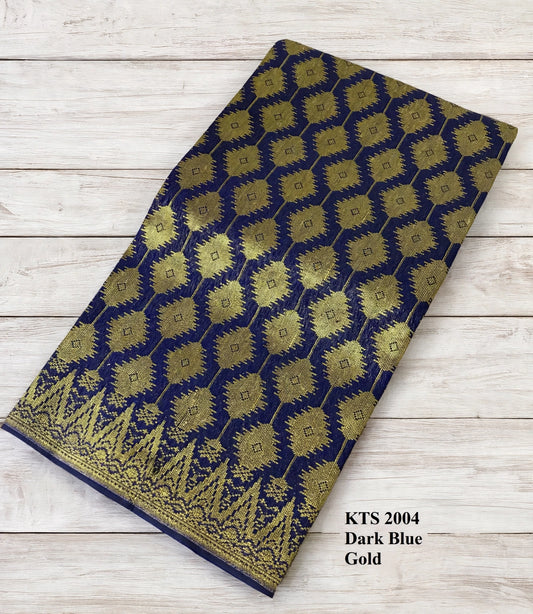 Songket Kaktus Dark Blue Gold-2004