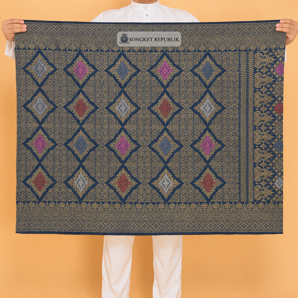 SAMPIN MENTERI Dark Teal Blue-216