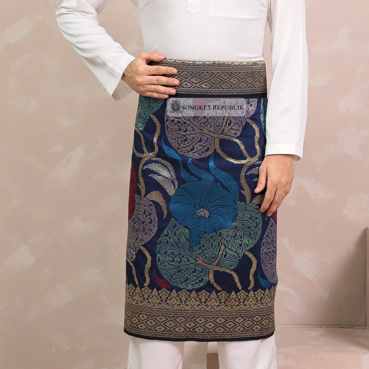 SAMPIN TENUN TANGAN HD PREMIUM - Dark Blue-4012