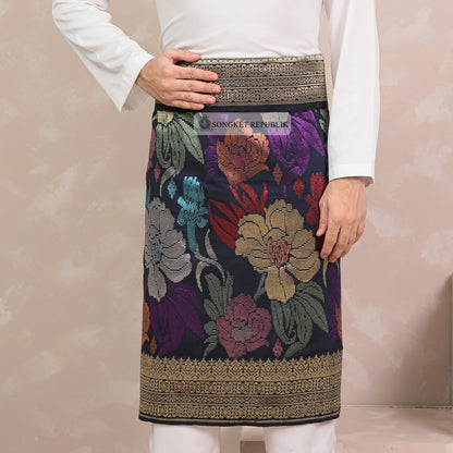 SAMPIN TENUN TANGAN HD PREMIUM - Dark Blue-4013