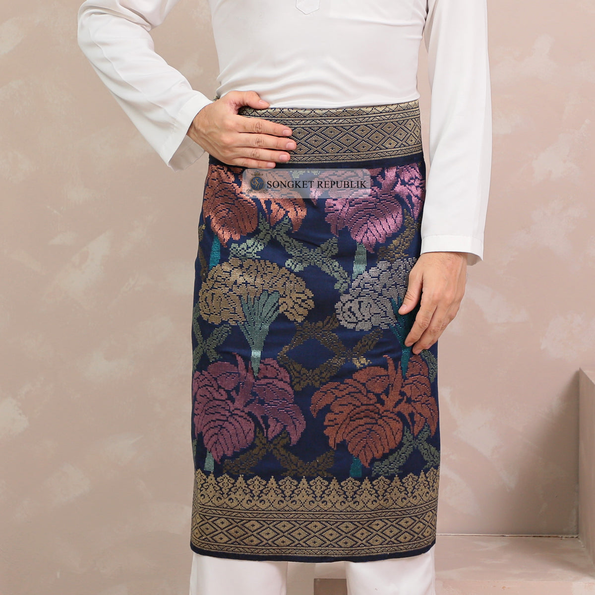 SAMPIN TENUN TANGAN HD PREMIUM - Dark Blue-4014