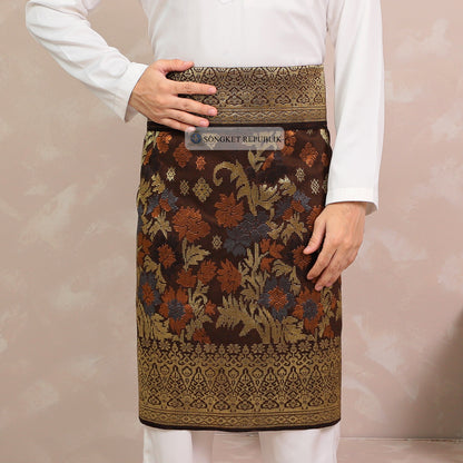 SAMPIN TENUN TANGAN HD PREMIUM - Burgundy 1020