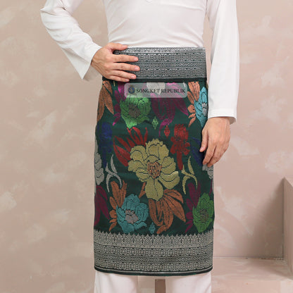 SAMPIN TENUN TANGAN HD PREMIUM - Dark Green-6001