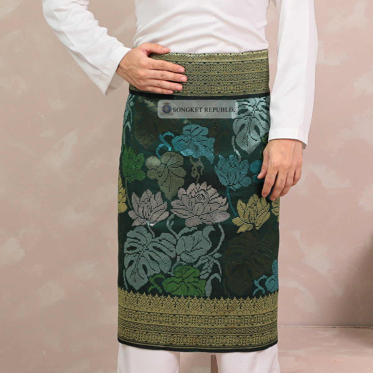 SAMPIN TENUN TANGAN HD PREMIUM - Dark Green-6002